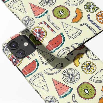 Farmers Market Fruit Pattern iPhone Case