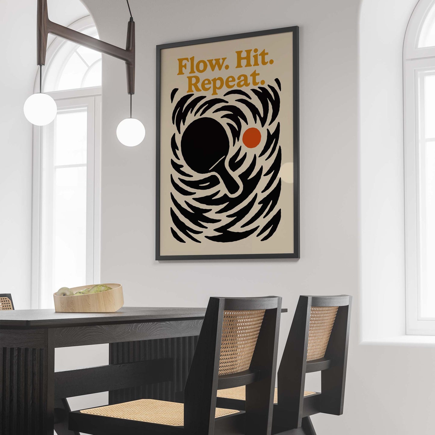 Flow - Hit - Repeat PING PONG Poster