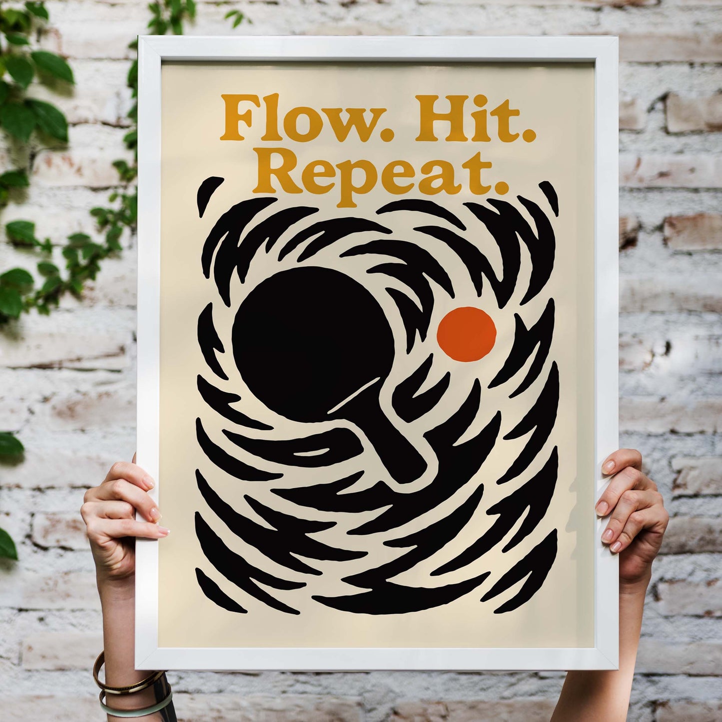 Flow - Hit - Repeat PING PONG Poster