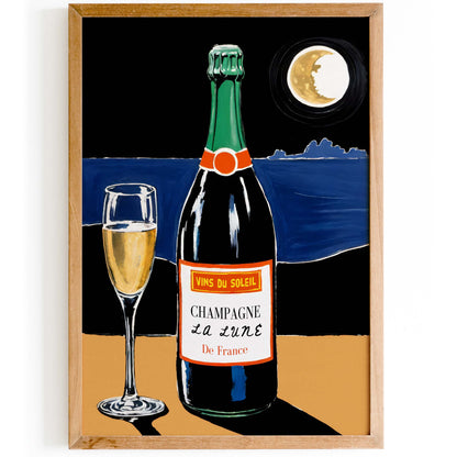 French Champagne Wall Art Print