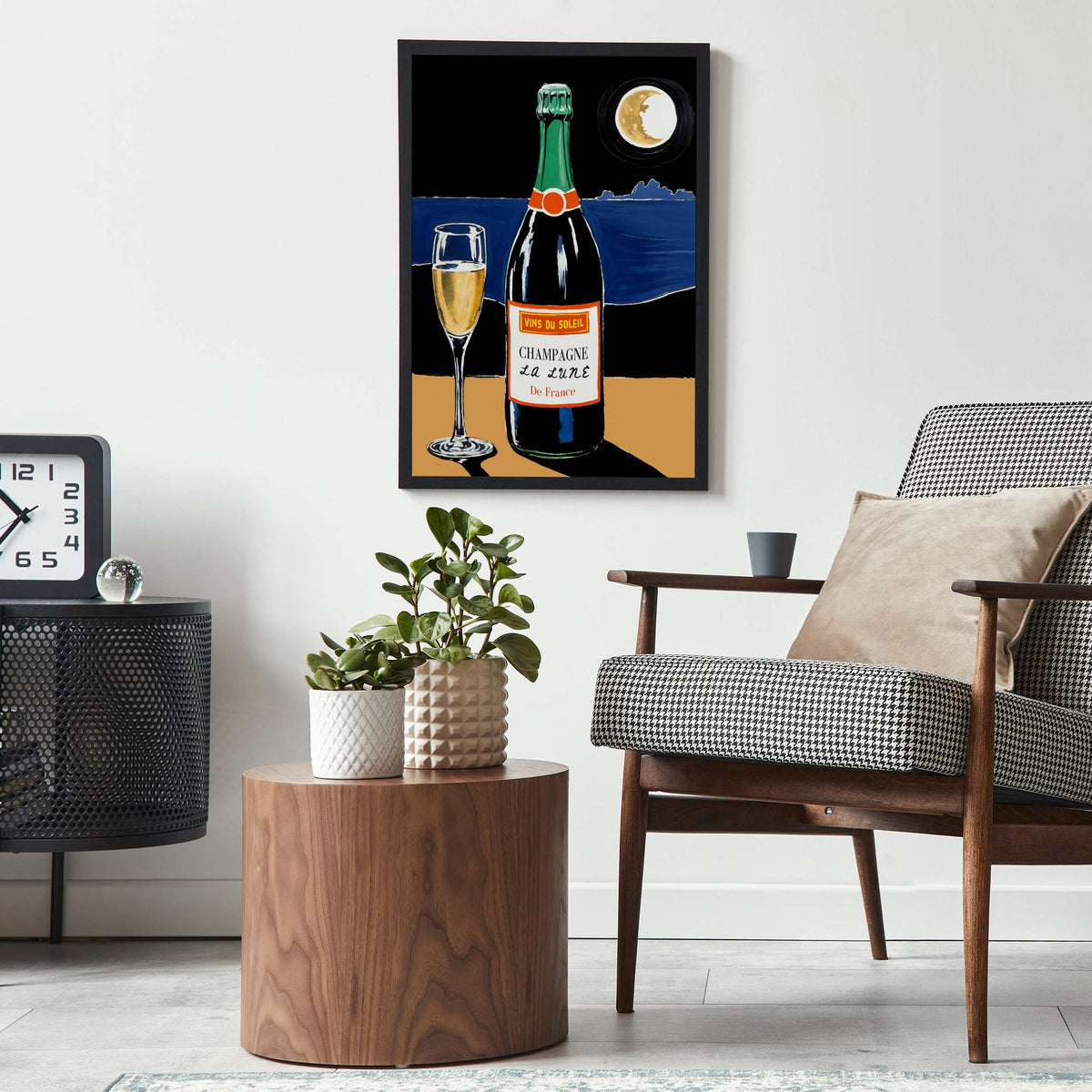 French Champagne Wall Art Print