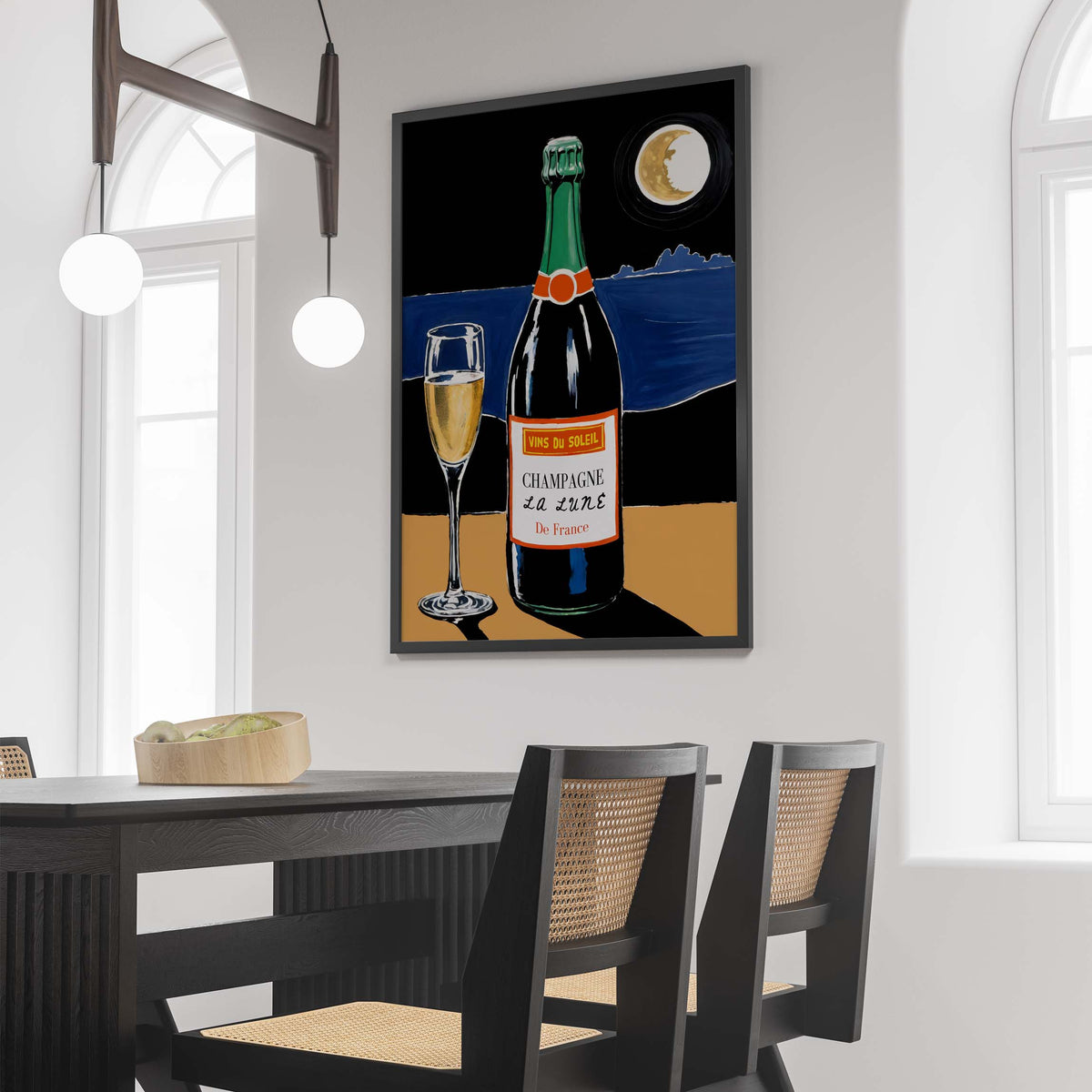 French Champagne Wall Art Print