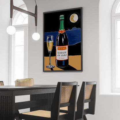 French Champagne Wall Art Print