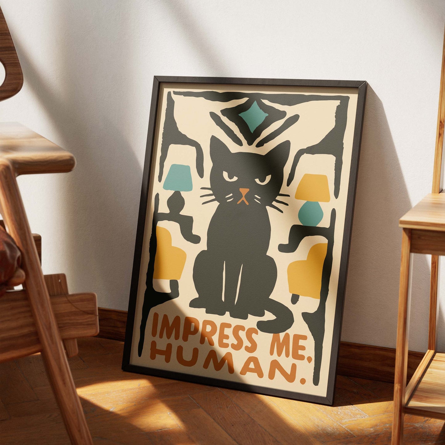 Impress Me, Human - Cat Poster
