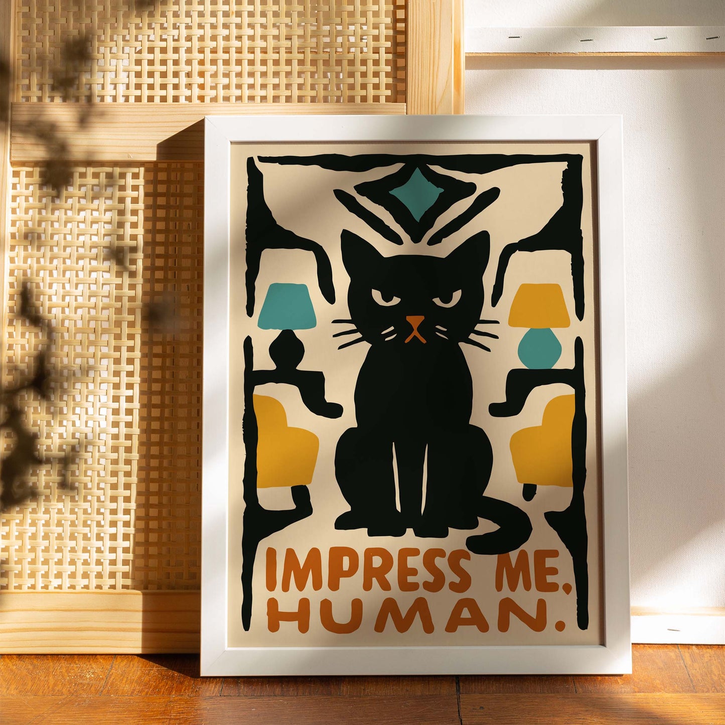 Impress Me, Human - Cat Poster