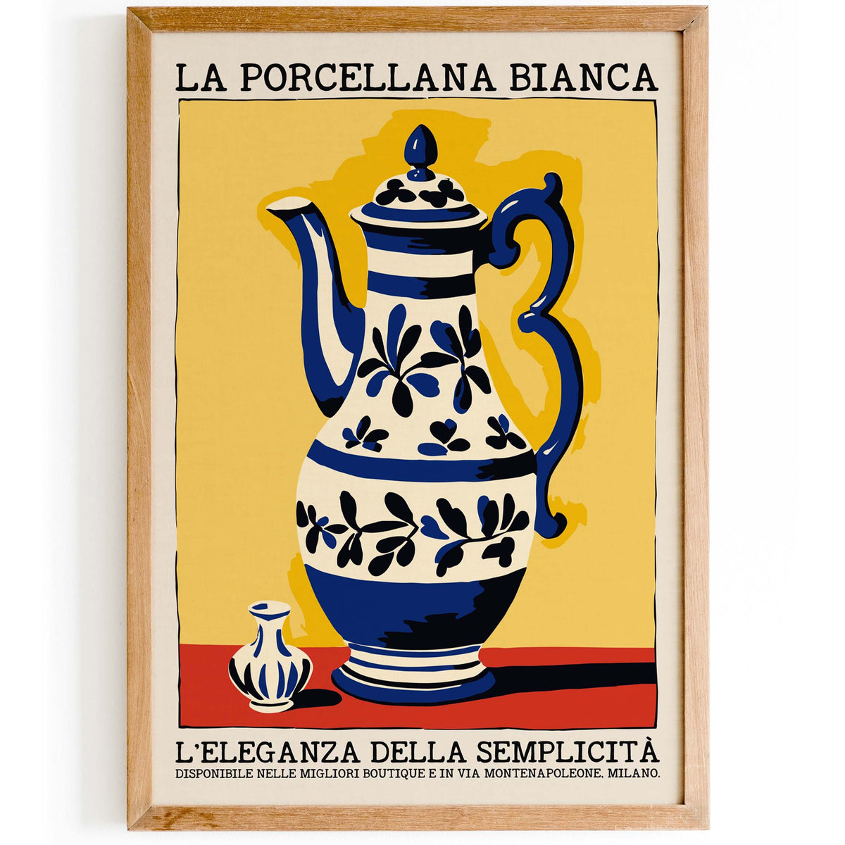 Italian Porcelain Teapot Poster