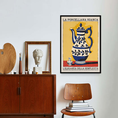 Italian Porcelain Teapot Poster