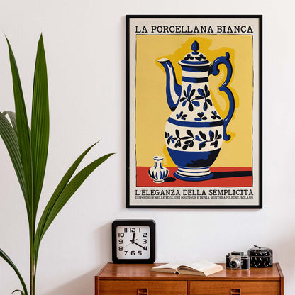 Italian Porcelain Teapot Poster