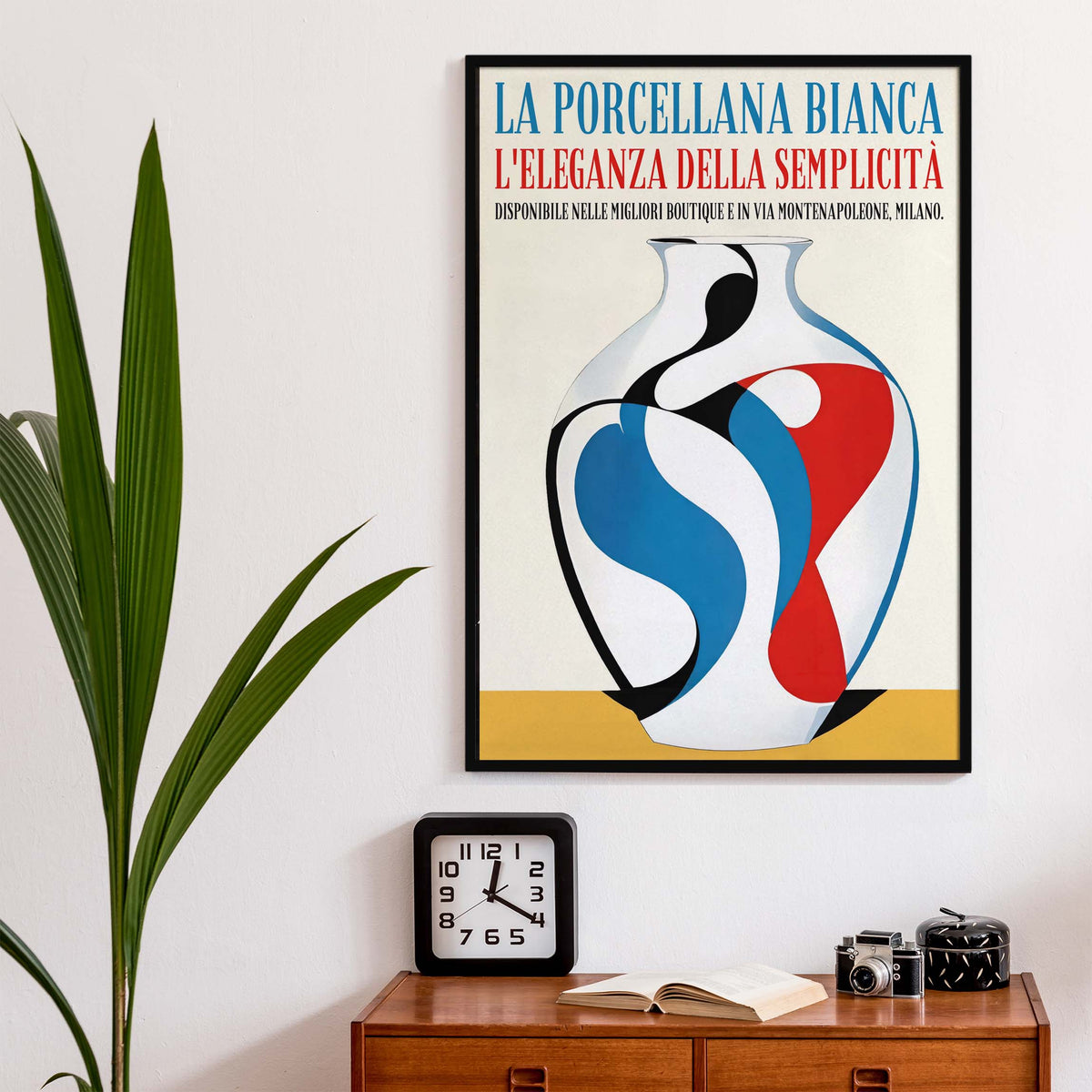 Italian Porcelain Vase Poster