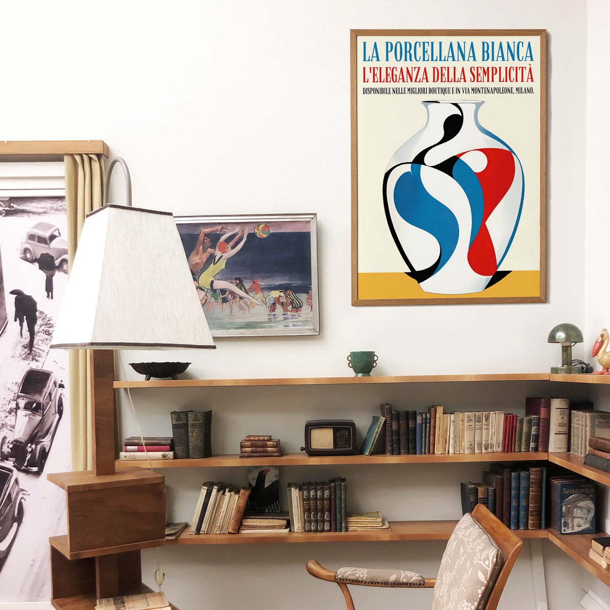 Italian Porcelain Vase Poster