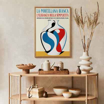 Italian Porcelain Vase Poster
