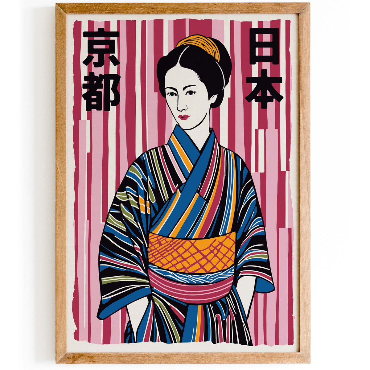 Japanese Kimono Woman Print