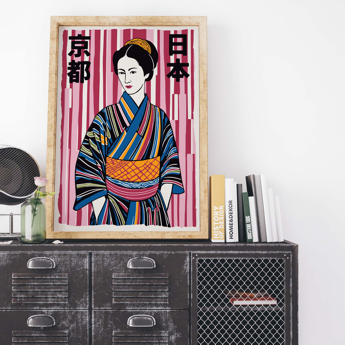 Japanese Kimono Woman Print