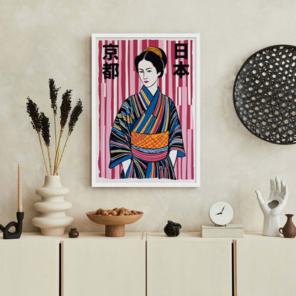 Japanese Kimono Woman Print
