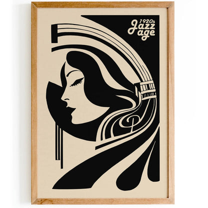 Jazz Age 1920 Music Elegant Art Print