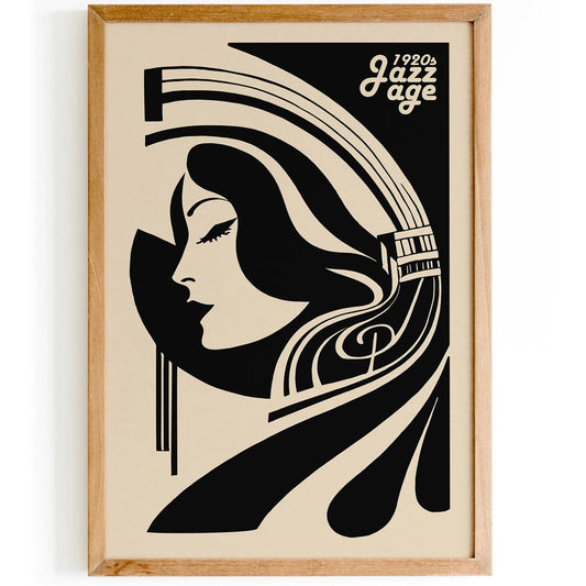 Jazz Age 1920 Music Elegant Art Print