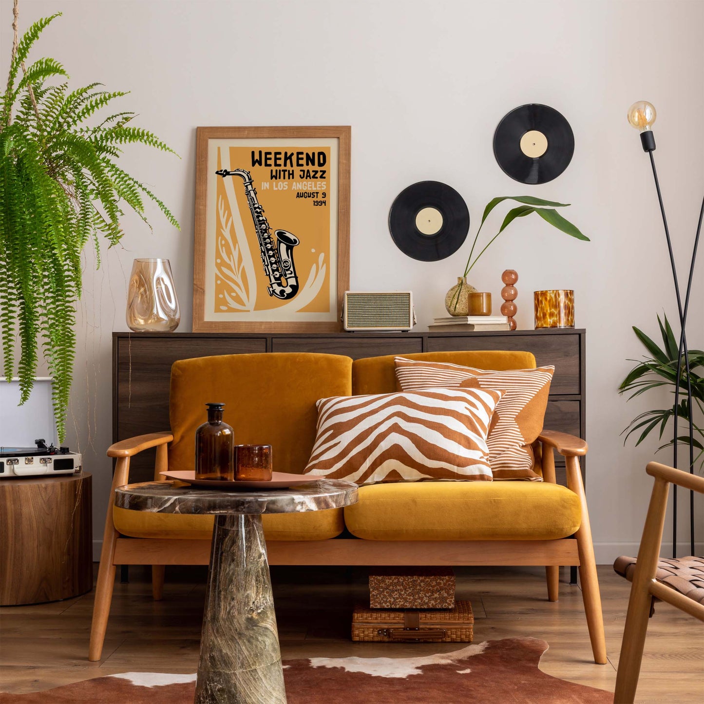 Jazz Los Angeles Wall Art Print