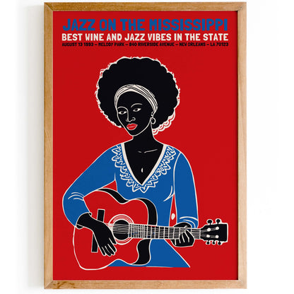 Jazz On The Mississippi Poster