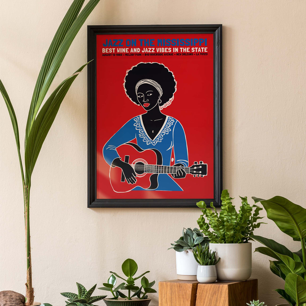 Jazz On The Mississippi Poster