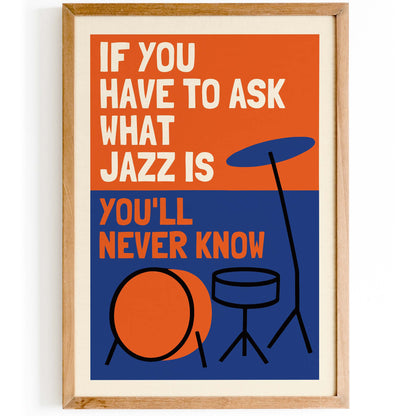 Jazz Quote Music Room Print