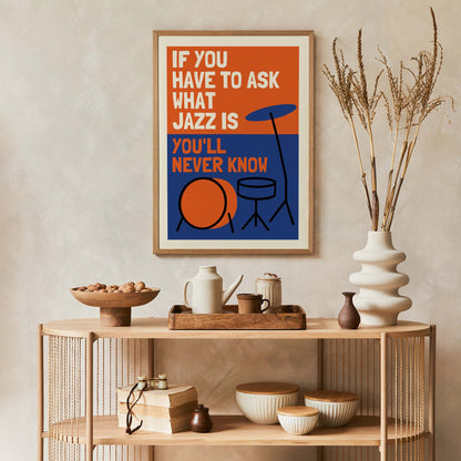Jazz Quote Music Room Print