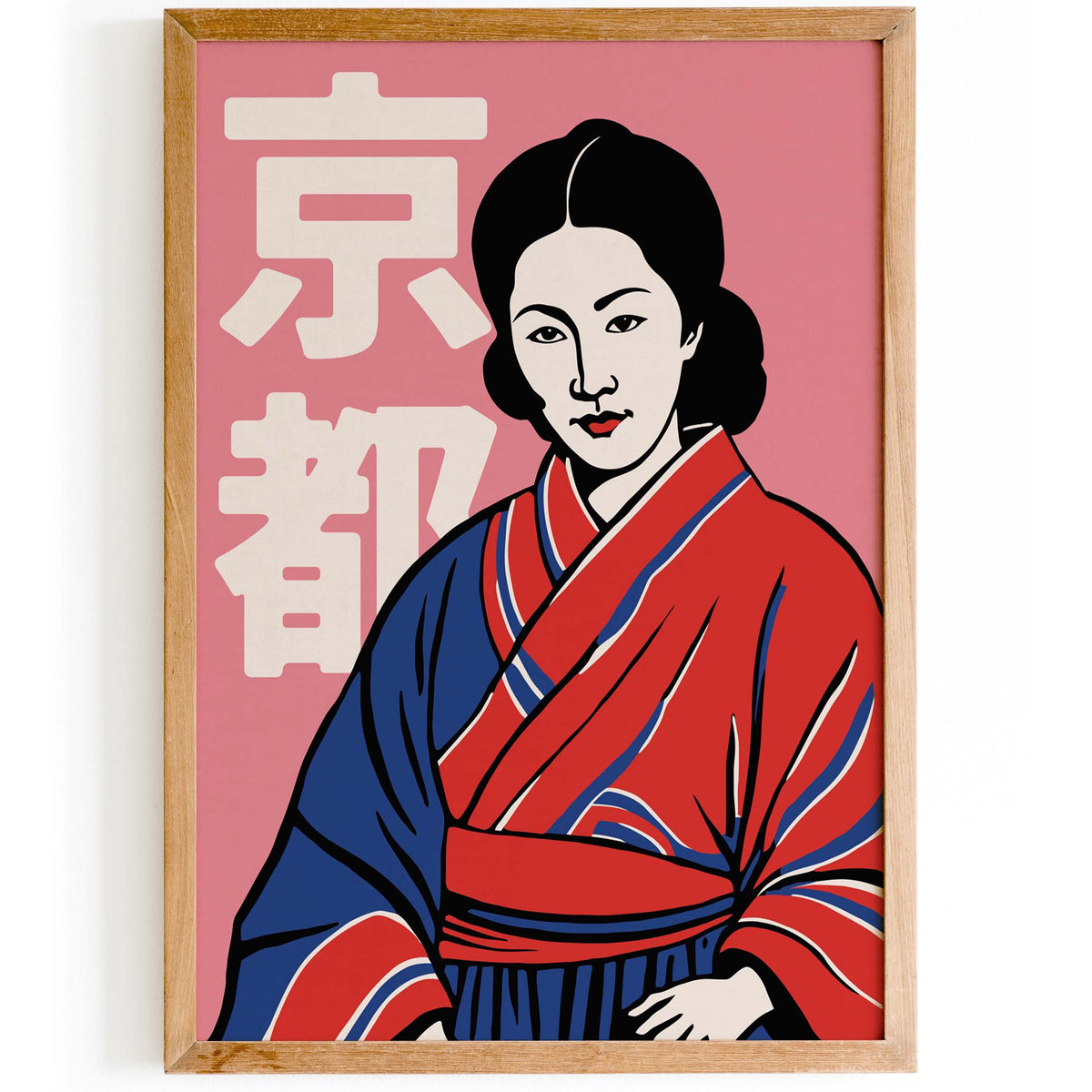 Kyoto Woman Traditional Dress Print