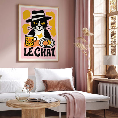 Le Chat Cat Wall Art