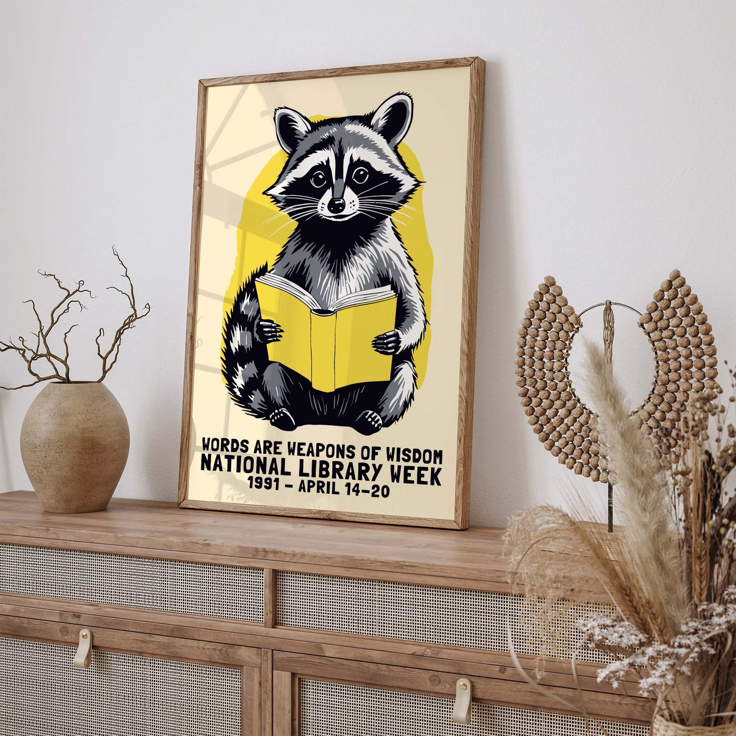 Library Wisdom Wall Art Print