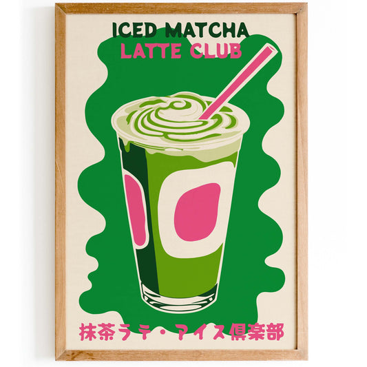 Matcha Latte Wall Art Print