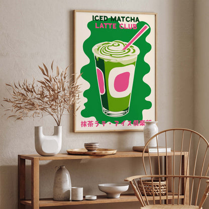 Matcha Latte Wall Art Print