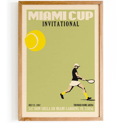 Miami Cup Tennis Poster