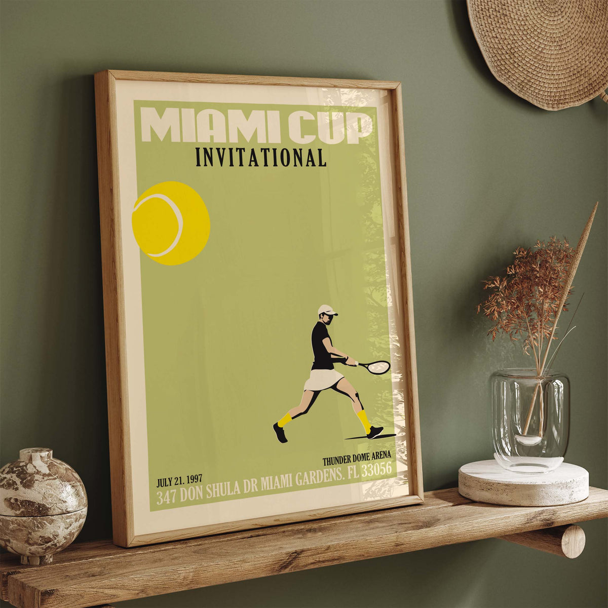 Miami Cup Tennis Poster