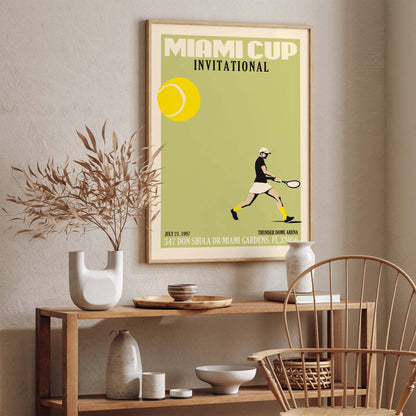 Miami Cup Tennis Poster