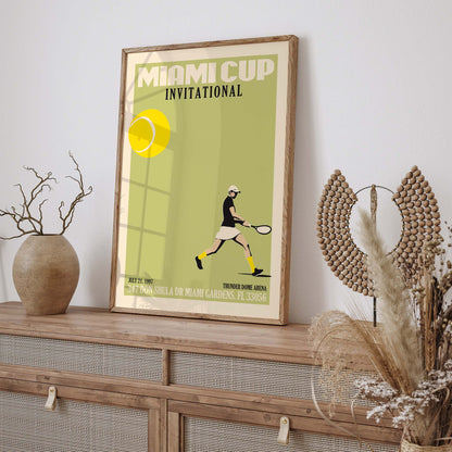 Miami Cup Tennis Poster