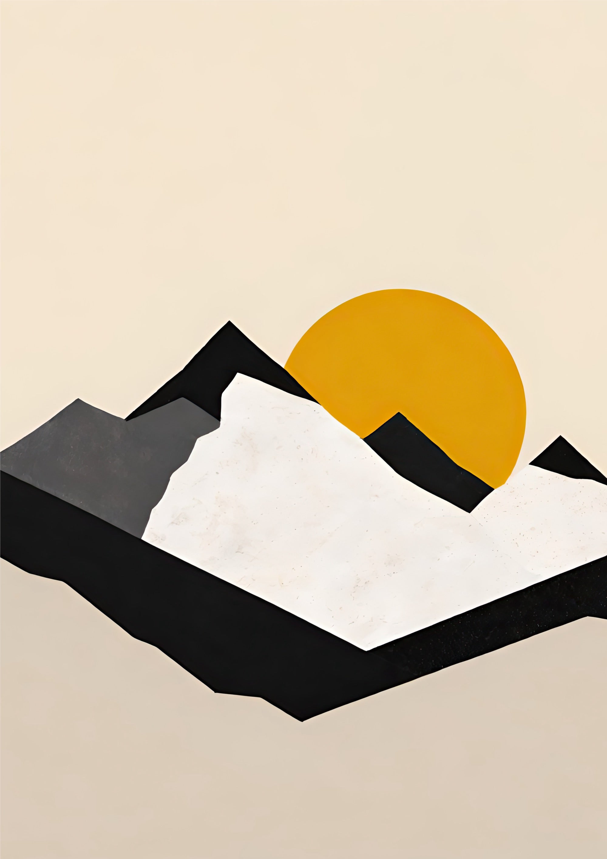 Minimal Mountains Landscape Poster – HypeSheriff