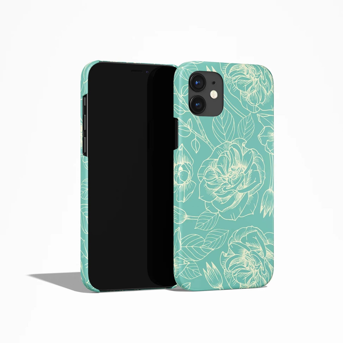 Mint Floral iPhone Case