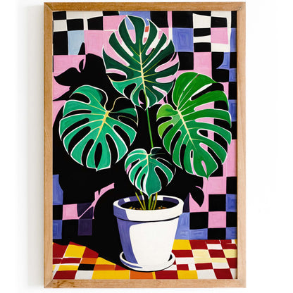 Monstera Tropical Plant Botanical Wall Art Print