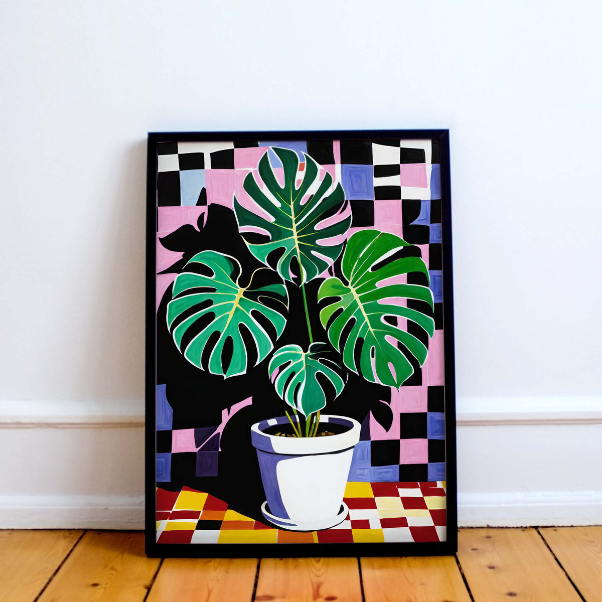 Monstera Tropical Plant Botanical Wall Art Print