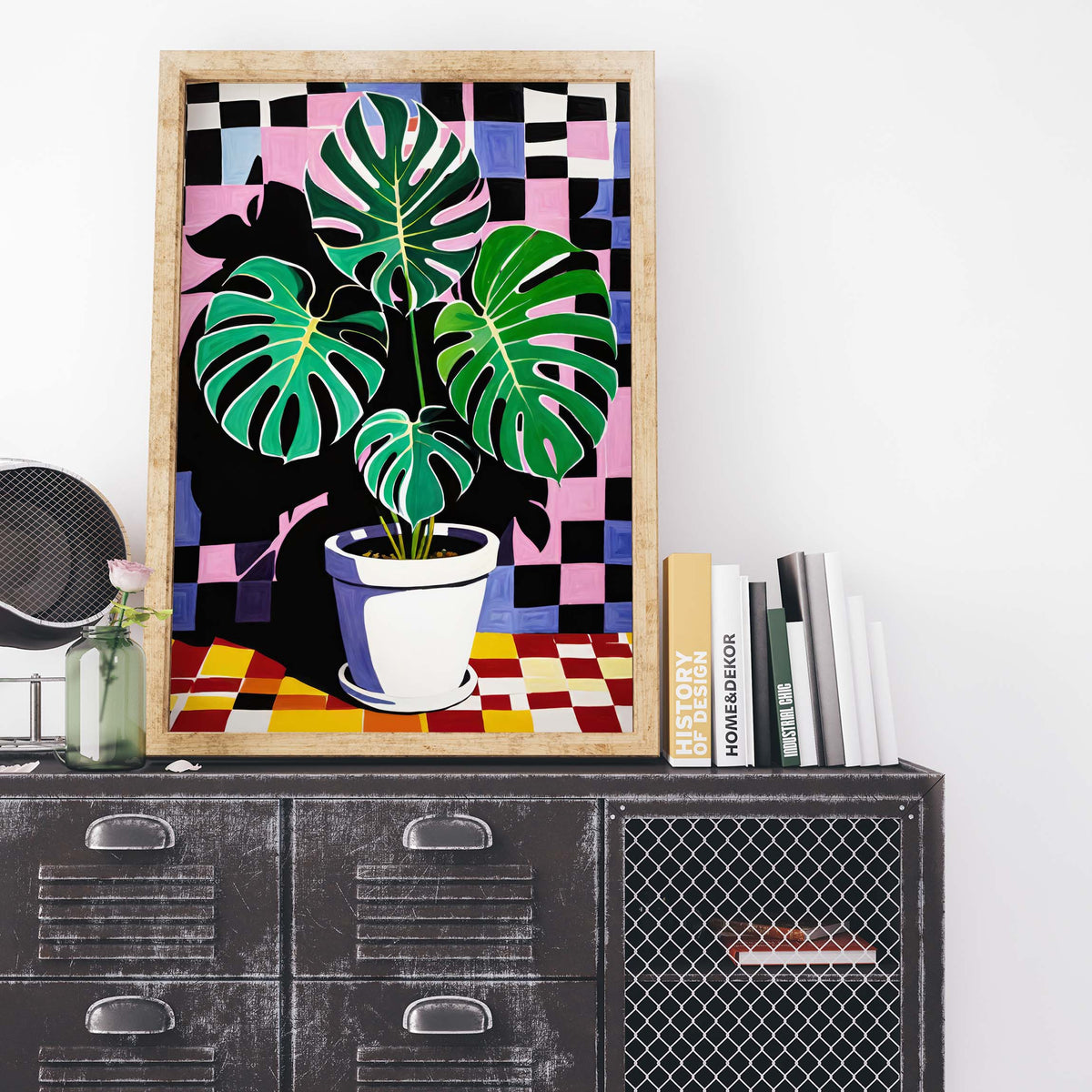 Monstera Tropical Plant Botanical Wall Art Print