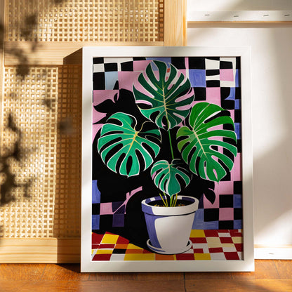 Monstera Tropical Plant Botanical Wall Art Print