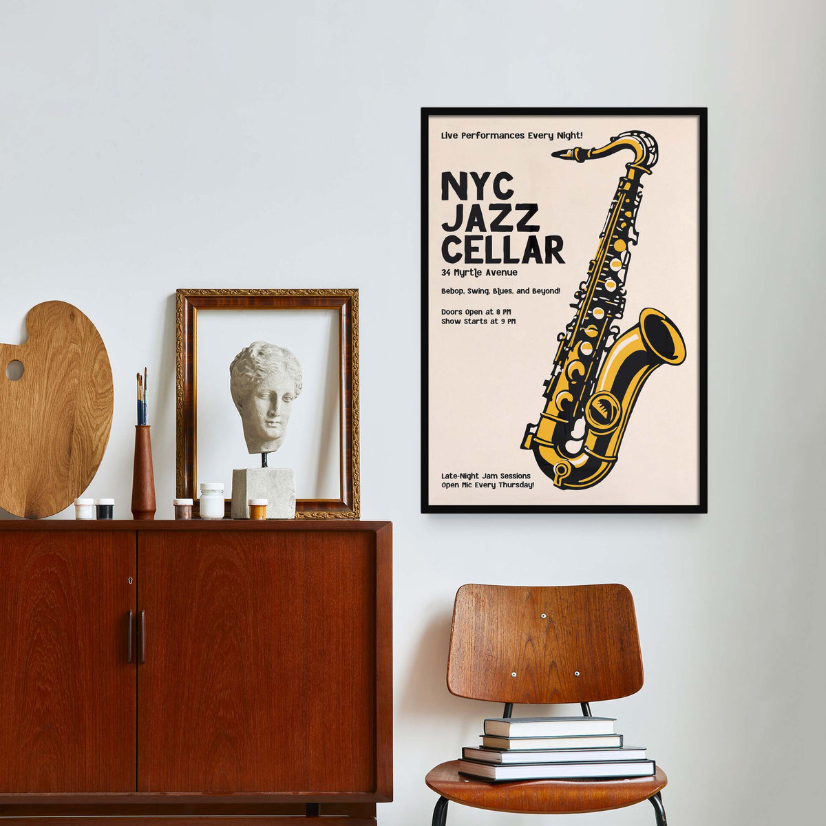 NYC Jazz Cellar Poster