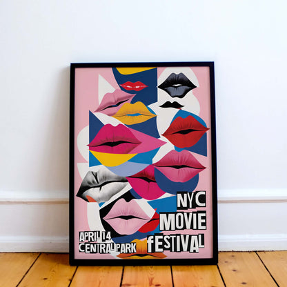 NYC Movie Festival Poster Wall Art