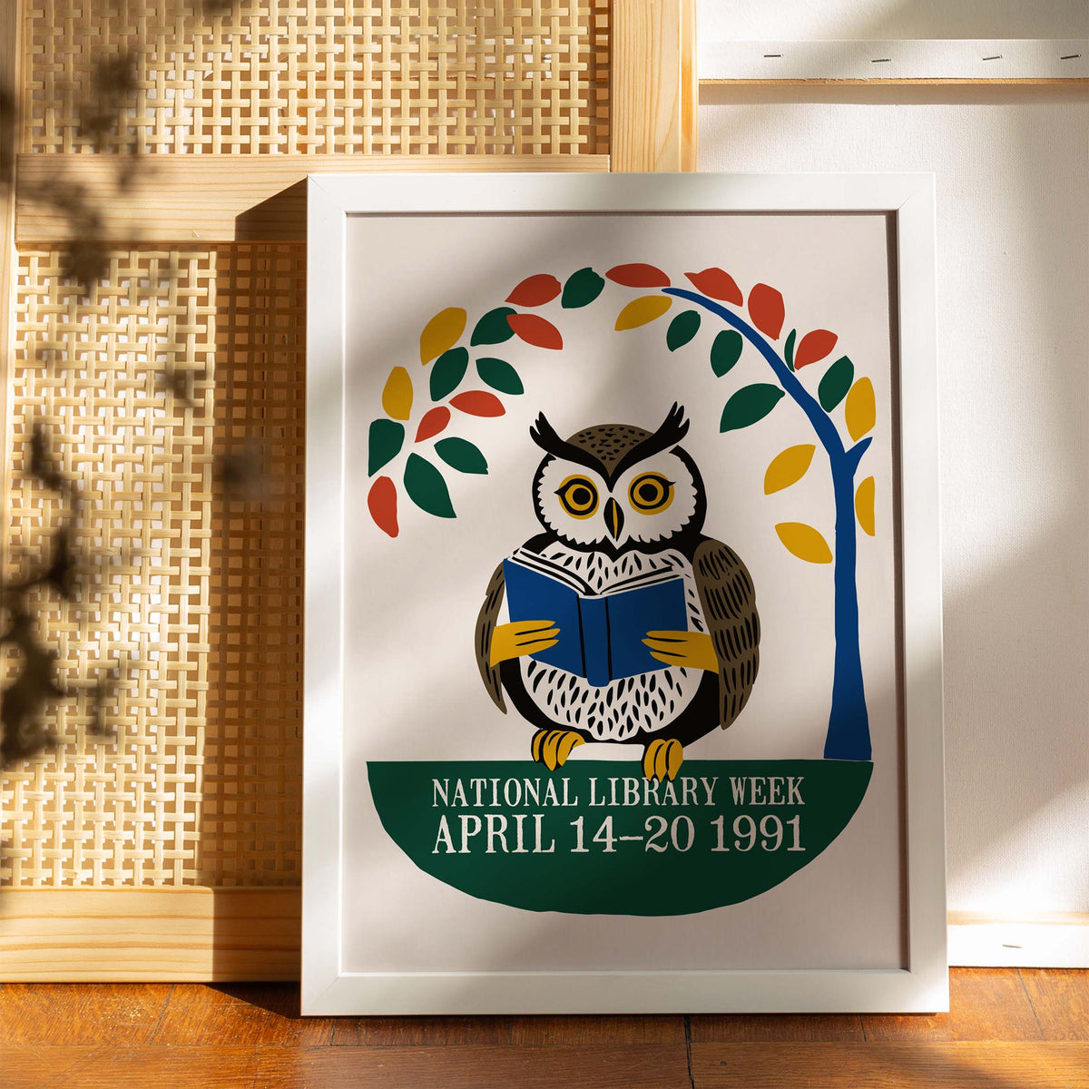 National Library Owl Poster