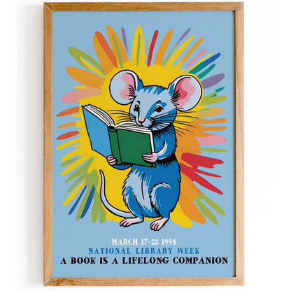 National Library Week Book Lover Poster Print