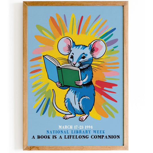 National Library Week Book Lover Poster Print