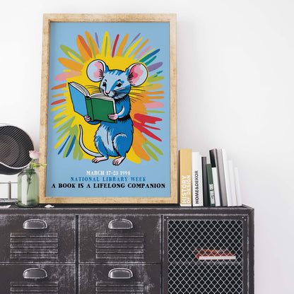 National Library Week Book Lover Poster Print