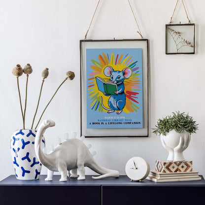 National Library Week Book Lover Poster Print