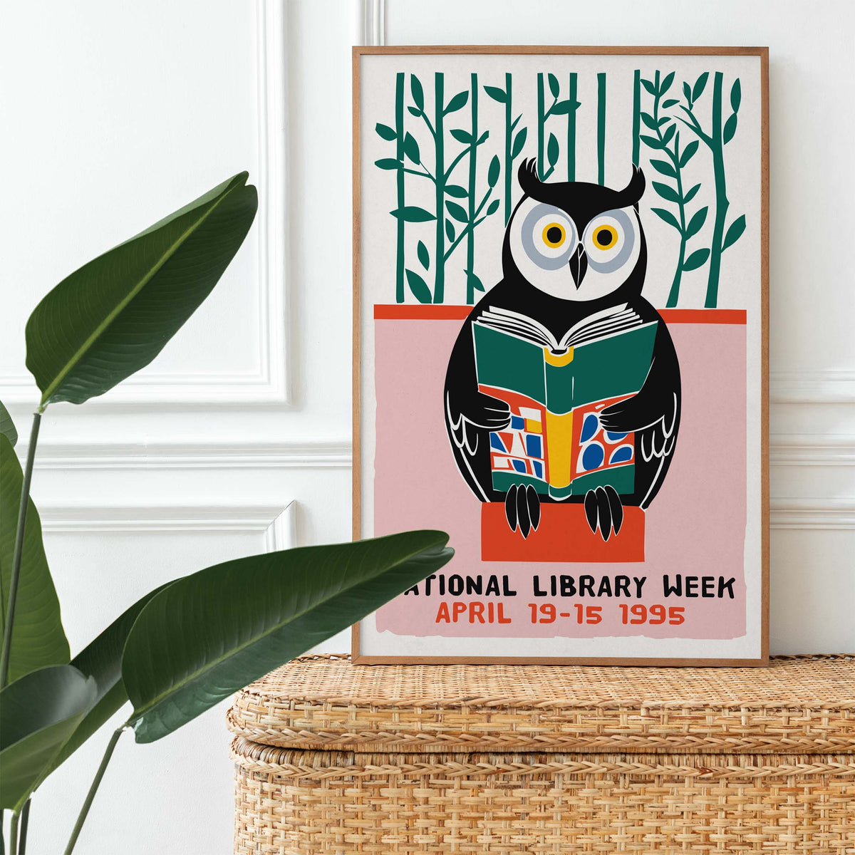 National Library Week Owl Poster