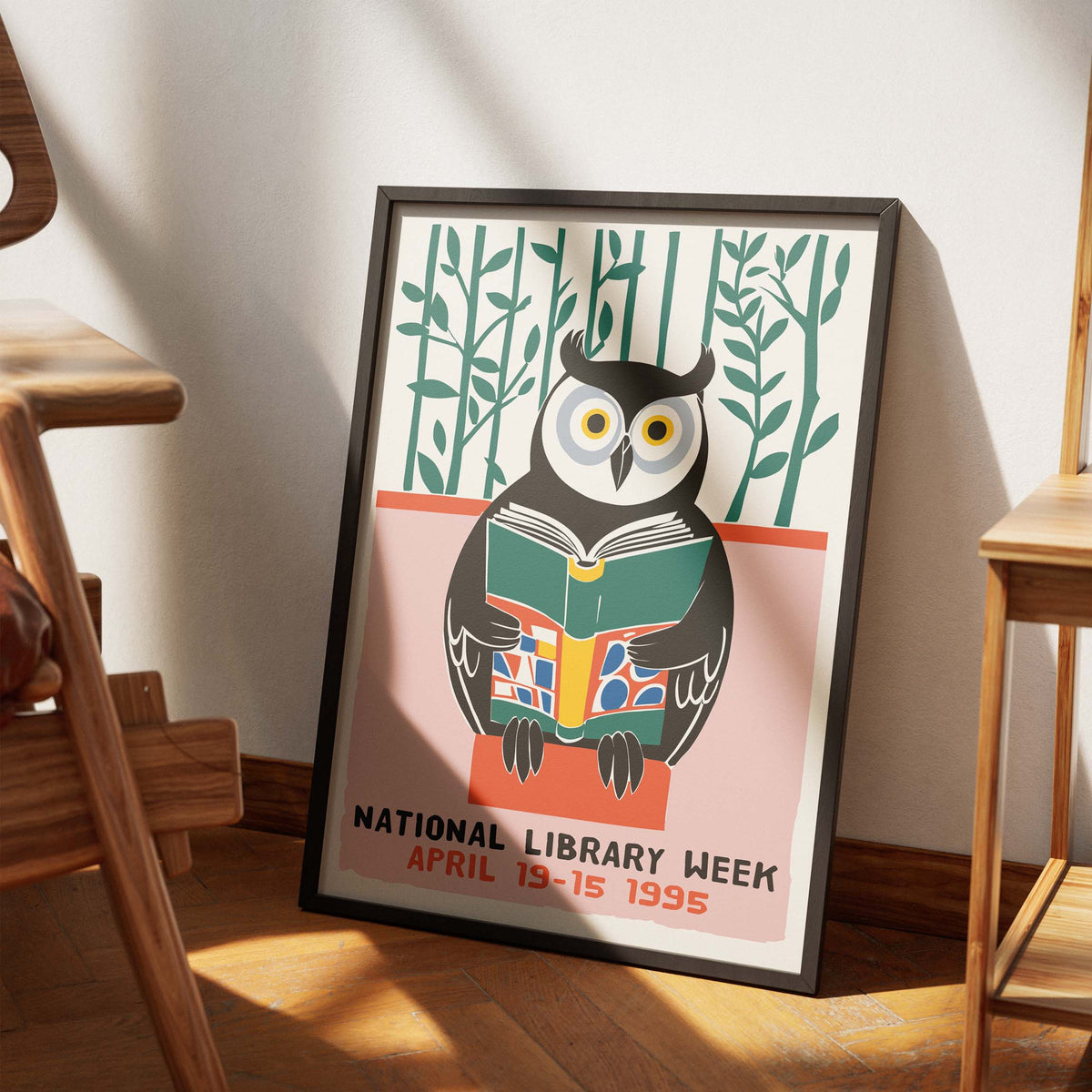 National Library Week Owl Poster