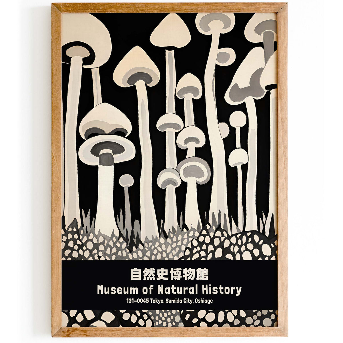 Natural History Mushroom Poster